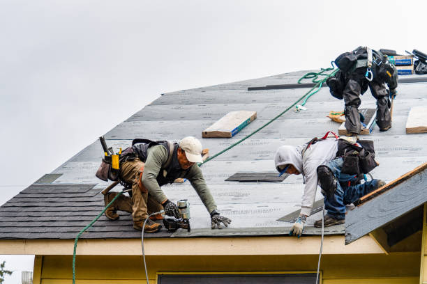 Professional Gutter Installation technician working in Carmichael, CA